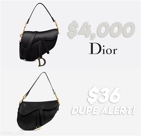 christian dior bag dupes|dior saddle bag look alike.